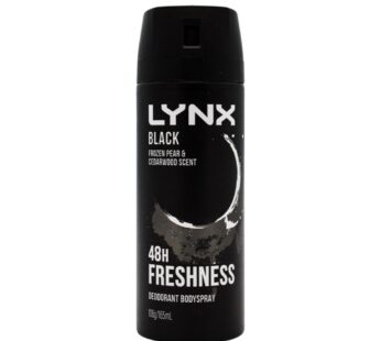 Lynx 106g Body Spray Deodorant Black