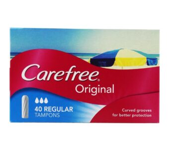 Carefree 40pk Regular Tampons Original
