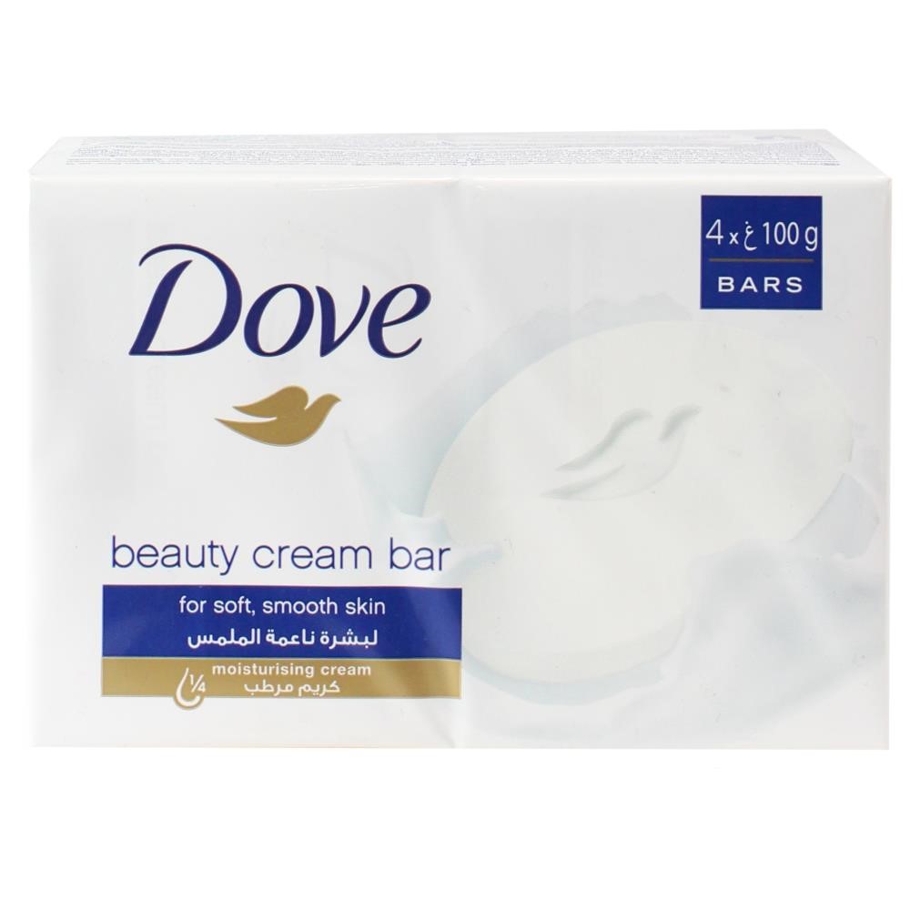 Dove 4pk X 100g Beauty Cream Soap Bars